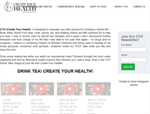 Tablet Screenshot of createyourhealth.com
